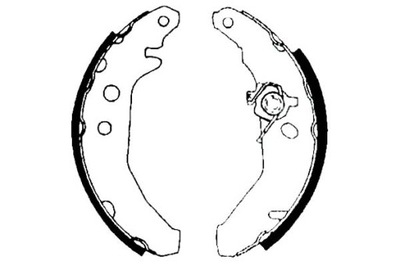 Lpr тормозные колодки тормозные kpl. задняя ford fiesta, fiesta фото №1