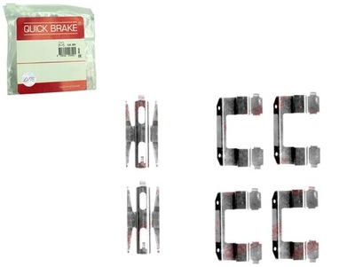 Набір монтажний гальмівних колодок перед hyundai elantra iii matrix 1.5d-2.0d фото №1