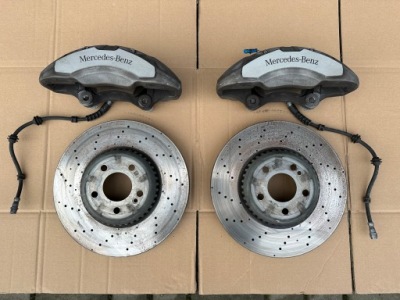 Mercedes c klasa w206 суппорты тормозные диски тормозные колодки перед brembo фото №1