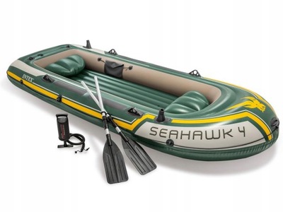 PONTON INTEX SEAHAWK 4 351x145x48cm WIOSŁA POMPKA