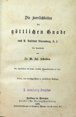 Die herrlichkeiten der gottlichen gnade 1885 r.