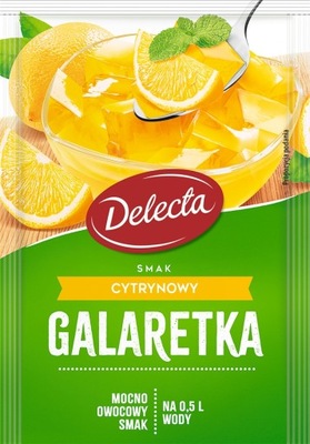 Galaretka cytrynowa Delecta smak cytrynowy 70g galaretka owocowa
