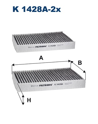 FILTROS CABINA FILTRON K 1428A-2X  