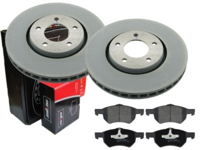 Гальмівні диски гальмівні колодки maxgear перед chrysler voyager ii iv фото №1