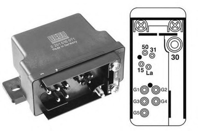 UNIDAD DE CONTROL BUJÍAS INCANDESCENTES MERCEDES 190 (W201), CUPÉ (C123), G (W460),  