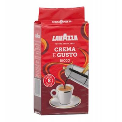 Lavazza Crema e Gusto Ricco 250g Kawa Mielona