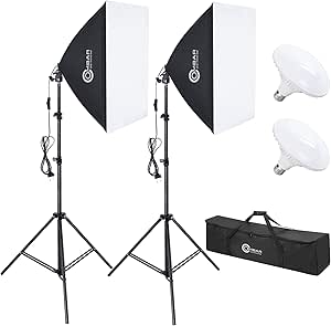 SOFTBOX ZESTAW STUDYJNY OŚWIETLENIOWY LED 2x50W