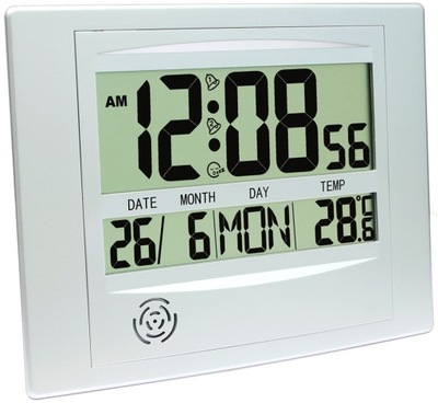 Zegar cyfrowy Platinet z budzikiem data termometr