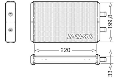 DENSO ŠILDYTUVAS IVECO DAILY III 2.3D 3.0D 09.02-07.07 