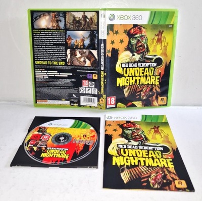 Red Dead Redemption Undead Nightmare Xbox 360 3XA PŁYTA +DB