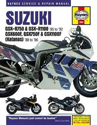 SUZUKI GSX-R750, GSX-R1100, GSX600F, GSX750F AND G 