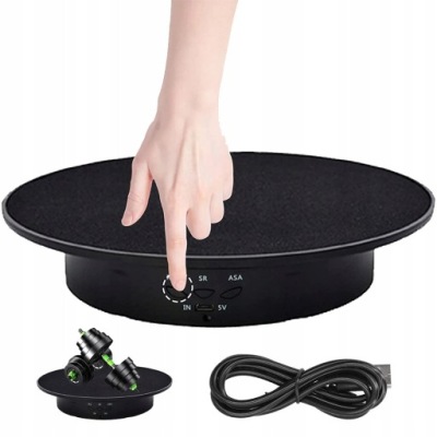 ELEKTRYCZNY STÓŁ OBROTOWY 360 STOPNI PODSTAWA 20CM