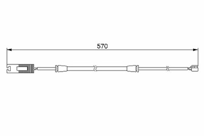 BOSCH ДАТЧИК ZUŻYCIA КОЛОДОК ТОРМОЗНЫХ ПЕРЕД BMW 7 E38 2.5D-4.4