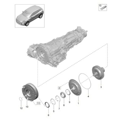 Колесо маховик porsche macan 2.0 r4 9a710531740 фото №1