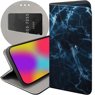 ETUI Z KLAPKĄ DO REDMI NOTE 11 4G / 11S 4G WZORY GRANATOWE FUTERAŁ CASE