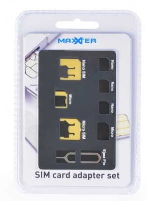 Zestaw Adapter karty SIM Nano Micro Pin 4 w 1