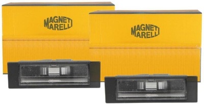 2× освітлення номерного знака реєстраційний magneti marelli 715105104000 фото №1