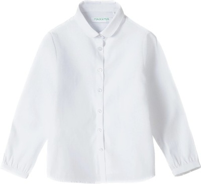 Klasyczna biała koszula dziewczęca 116
