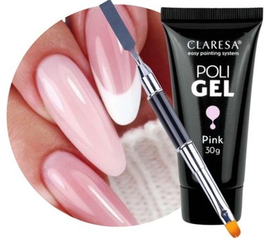 CLARESA POLI GEL POLYGEL AKRYLOŻEL 30g PINK nowy