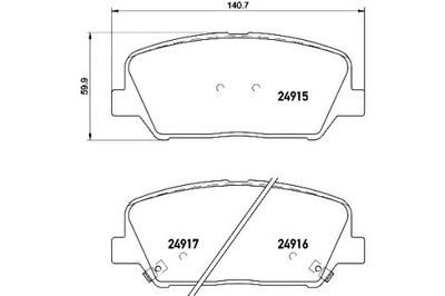 Hella тормозные колодки тормозные hyundai grandeur 2.4 16v h фото №1