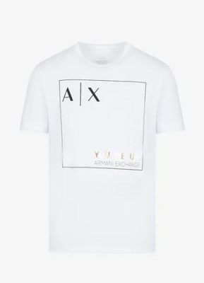 Armani Exchange t-shirt 6LZTAY ZJFCZ 1100 biały S