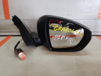 Opel grandland зеркало правое 17 pin uk фото №1