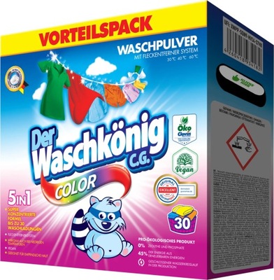 Proszek do prania kolorów 1,95kg Der Waschkönig