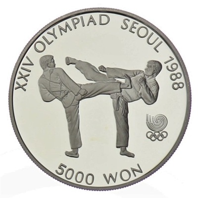 5 000 wonów Igrzyska 1988 Seul - Taekwondo - 1988