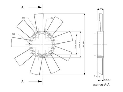 Nrf 49811 колесо вентилятора, охолодження двигуна фото №1