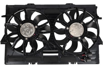 Porsche macan 95b дорестайлинг  2014- вентилятор радиатора с корпус 2.0 3.0 фото №1