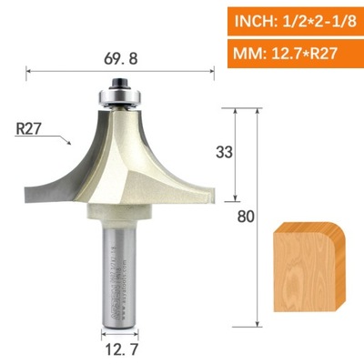 12,7XR27 ARDEN КРУГЛЫЙ УГЛОВОЙ FAZOWANIE FREZ WĘG