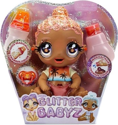 Glitter Babyz Solana Sunburst Doll zmieniająca kolor włosów