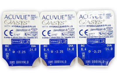 Soczewki kontaktowe Acuvue Oasys BC 8.4 - 3 szt.