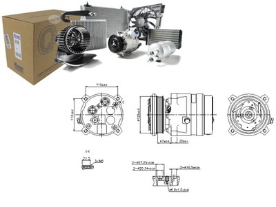 Компрессор кондиционера alfa romeo 145, 146; fiat b фото №1