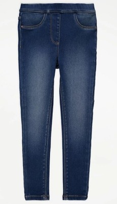 Legginsy George imitacja jeans 110/116 jeansy