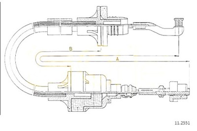 ТРОС СЦЕПЛЕНИЯ OPEL COFLE