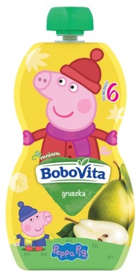 BOBOVITA ŚWINKA PEPPA MUS GRUSZKA 6m+ 100g