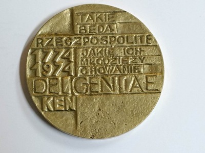 medal KEN Liceum Staszica 1974 Takie będą Rzeczypo