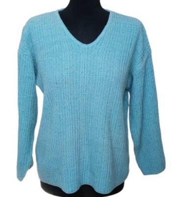 Niebieski błękitny sweter damski, R. M