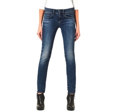 Spodnie G-STAR LYNN rurki damskie jeansowe skinny W23 L32