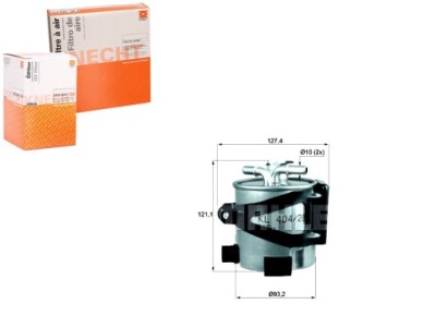 Knecht фильтр топлива 7701062436 8200697876 77010671 фото №1