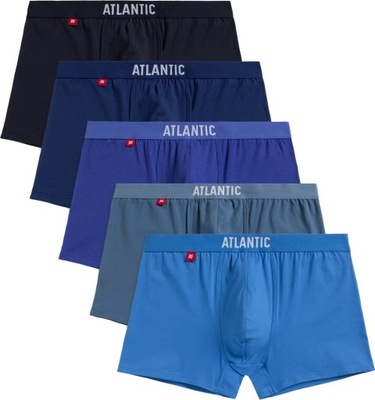 Szorty męskie ATLANTIC 5SMH004 majtki bokserki cotton stretch 5PAK *L*