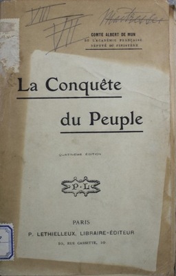 La Conquete du Peuple 1908 r.