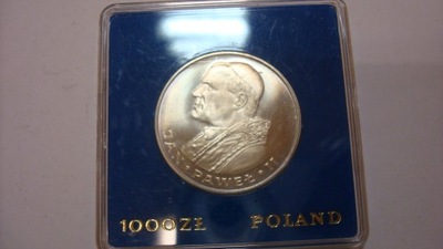 Moneta 1000 zł Jan Paweł II 1982