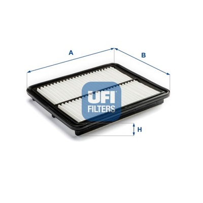 FILTRO AIRE UFI (OEM QUALITY) KIA H=33MM  