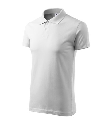 Koszulka Polo Malfini Single J. 202 biała S