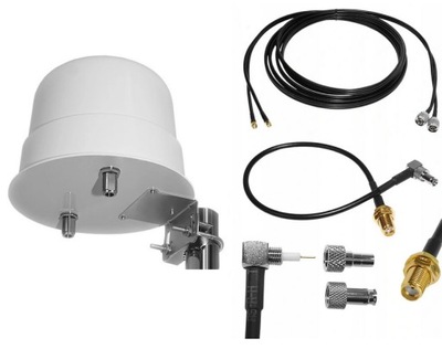 Dookólna antena MIMO LTE 24dBi modem E398 MF93D FV