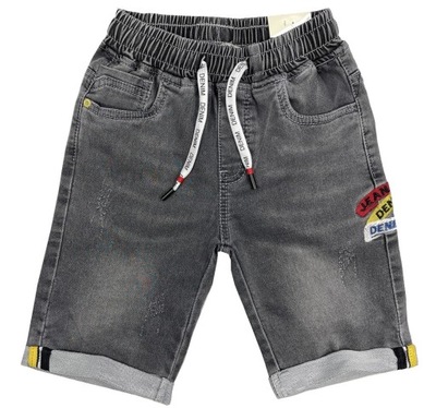 SPODENKI JEANS gumka DALLAS r 8 -122/128 cm GREY