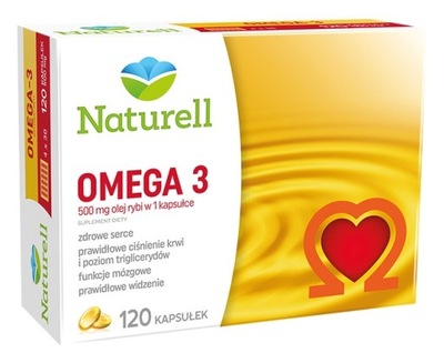 NATURELL OMEGA-3 ZDROWE SERCE 120 KAPSUŁEK