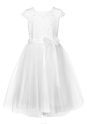 Sukienka weselna komunijna biała biel 146 29a/sm